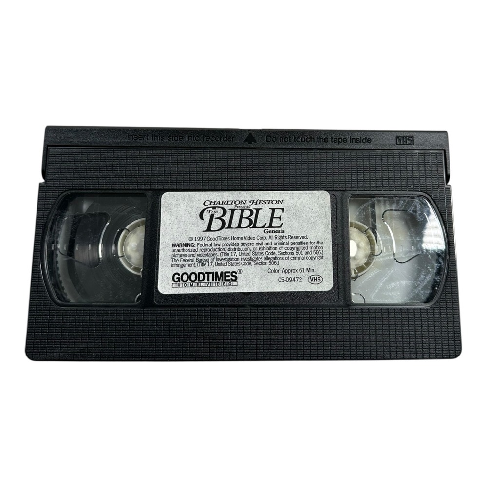 Charlton Heston The Bible Genesis VHS‎ Documentary 1997 Good Times Entertainment - Picture 4 of 4